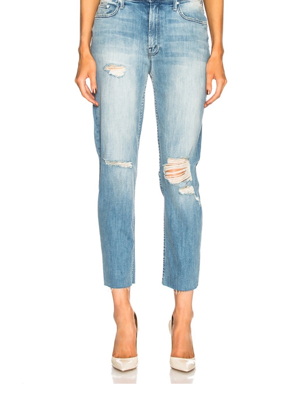 MOTHER The Sinner Frey Ankle Crop Jeans